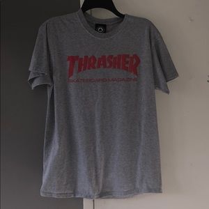 Thrasher grey t shirt